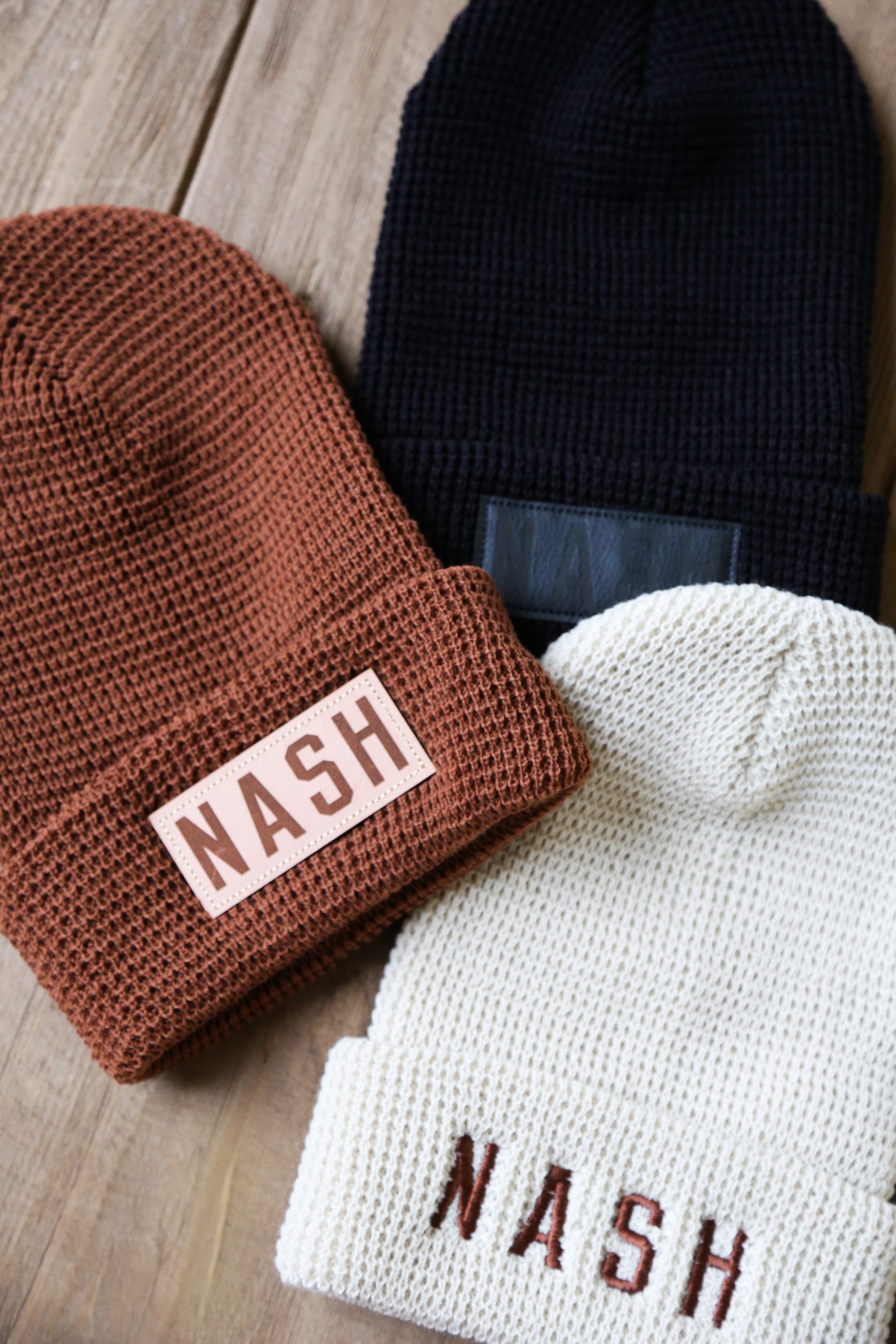 NASH Waffle Knit Beanie [Cinnamon Mocha]