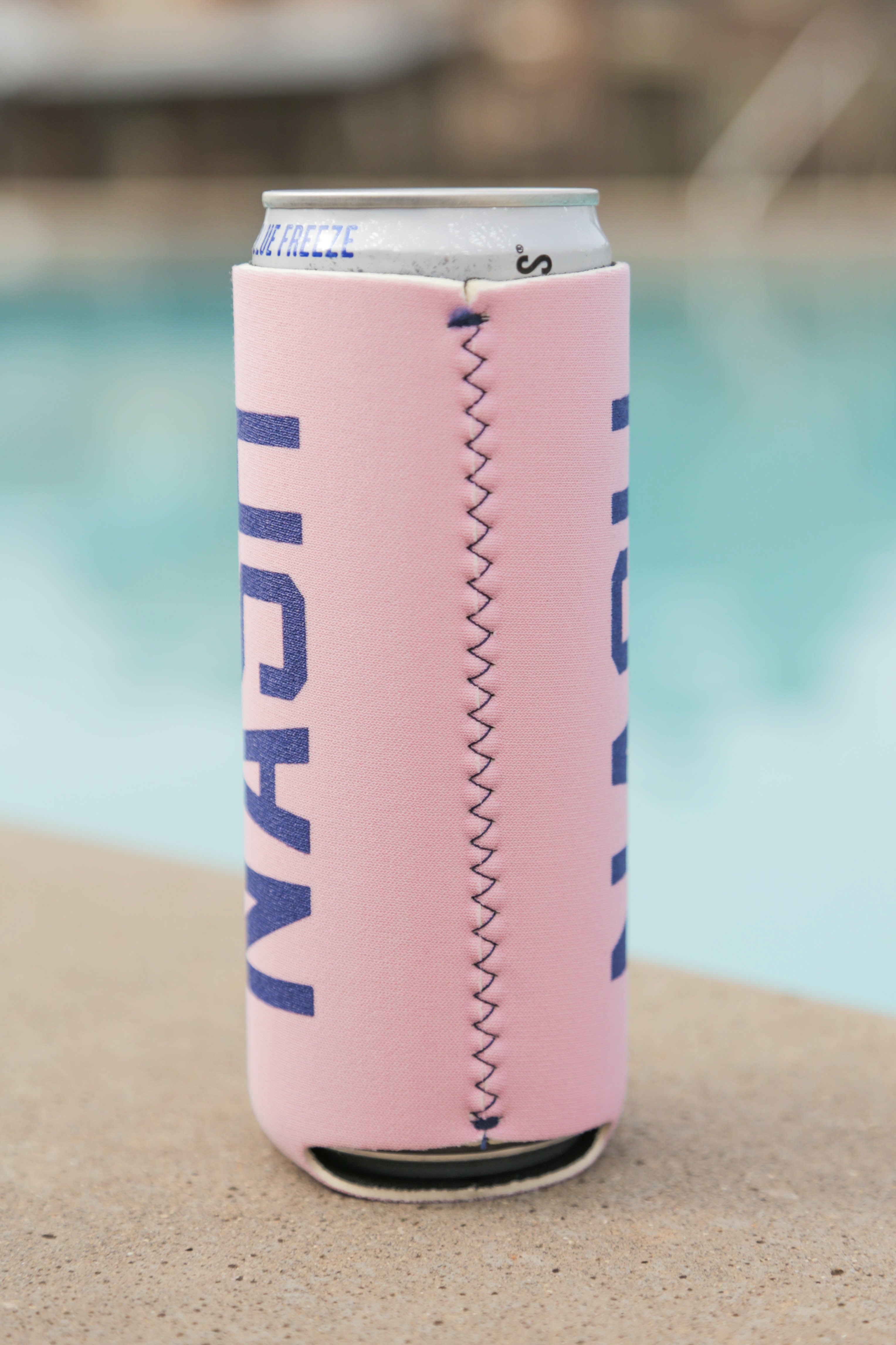 Slim Can Cooler [Pink/Navy]