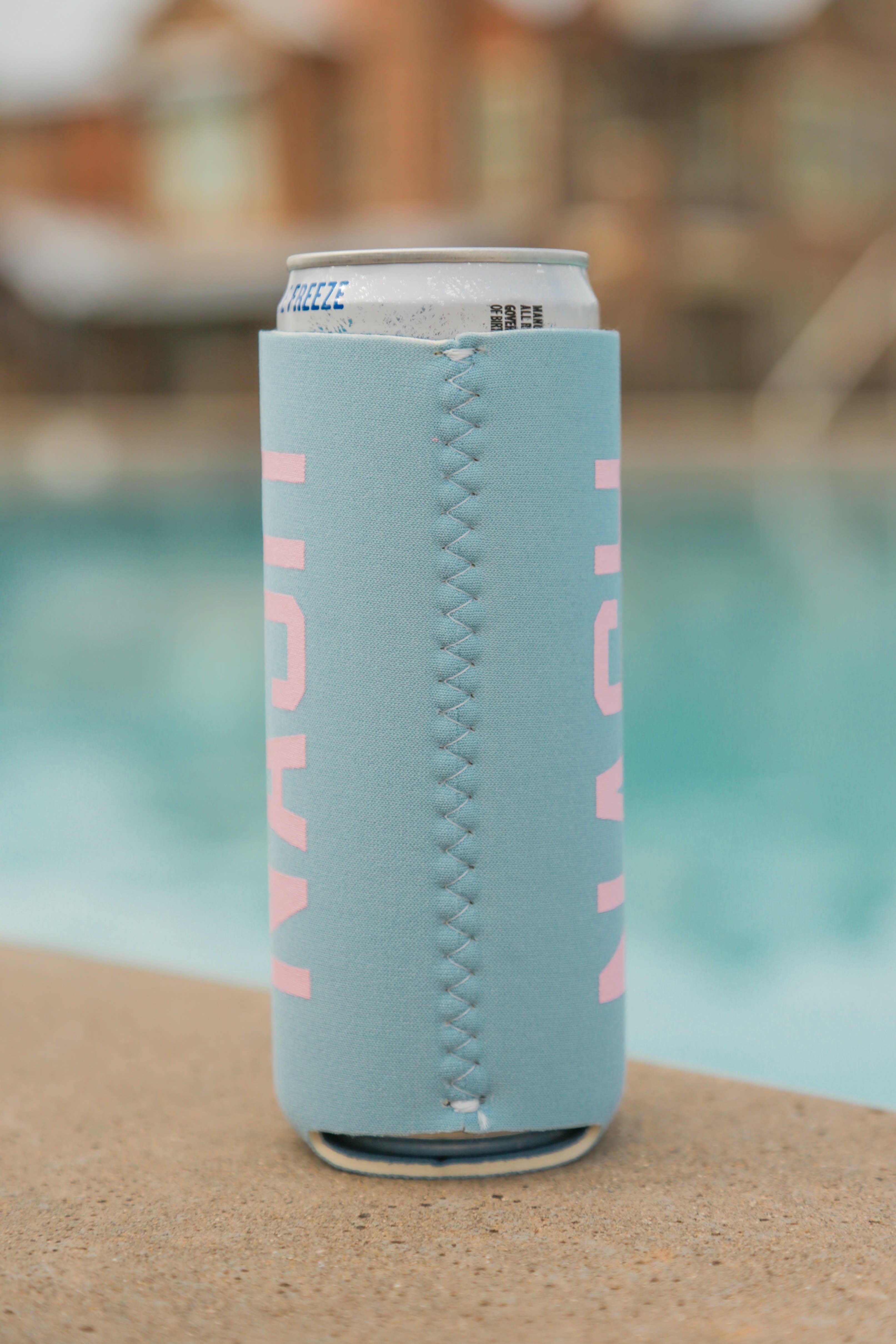 Slim Can Cooler [Light Blue/Pink]