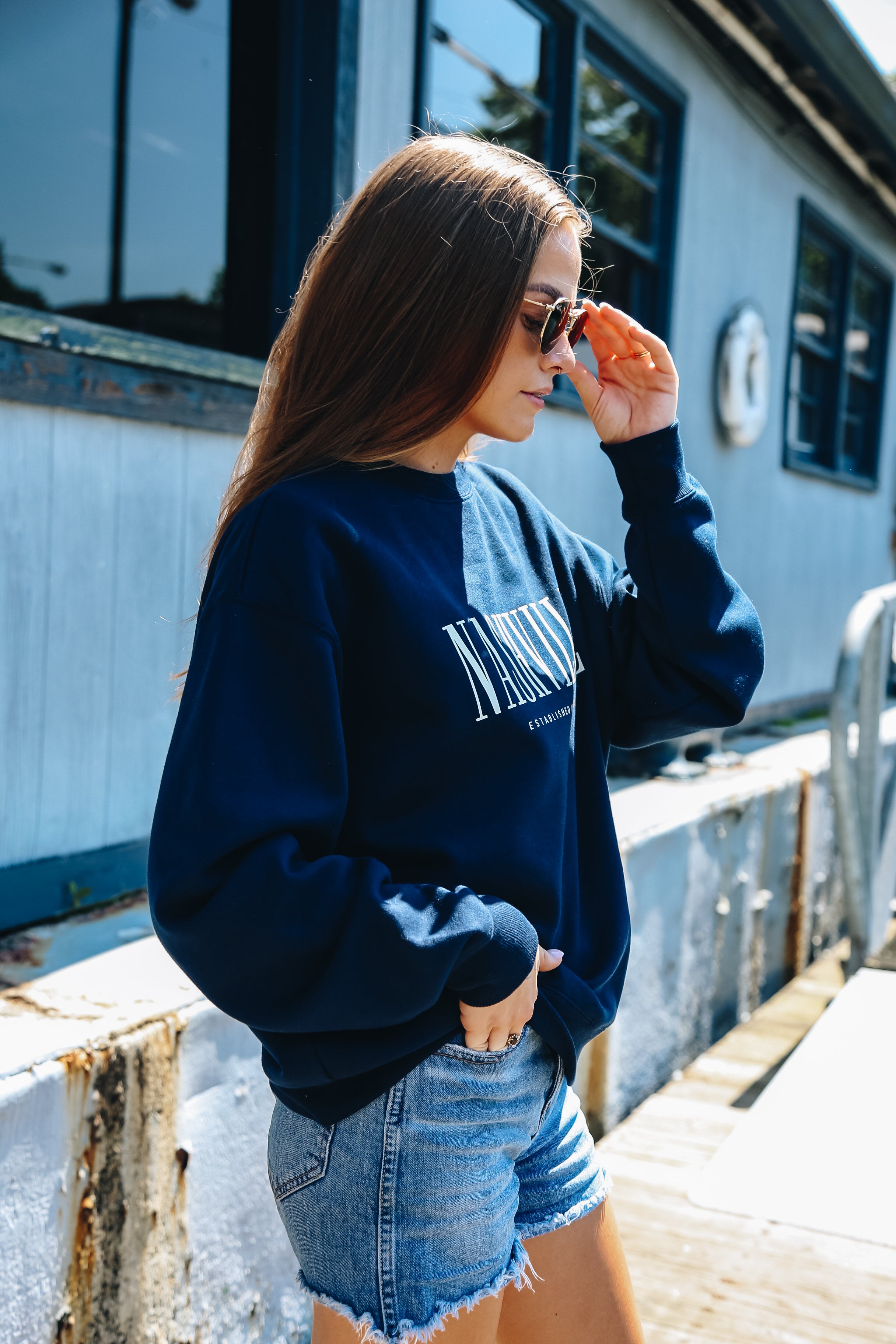 Nashville EST. Crewneck [Navy]