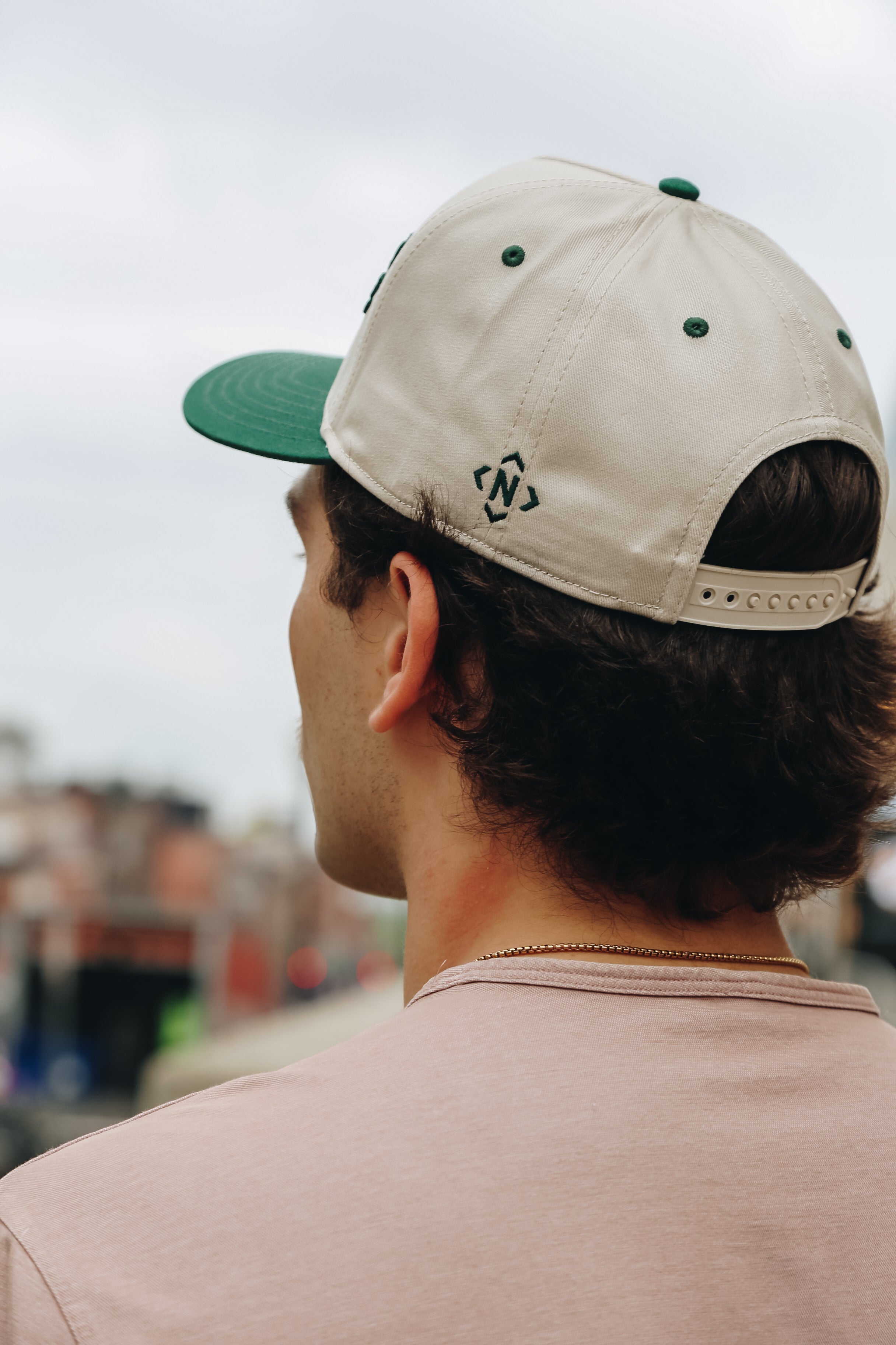 Nashville Chain Stitch Snapback [Green/Natural]