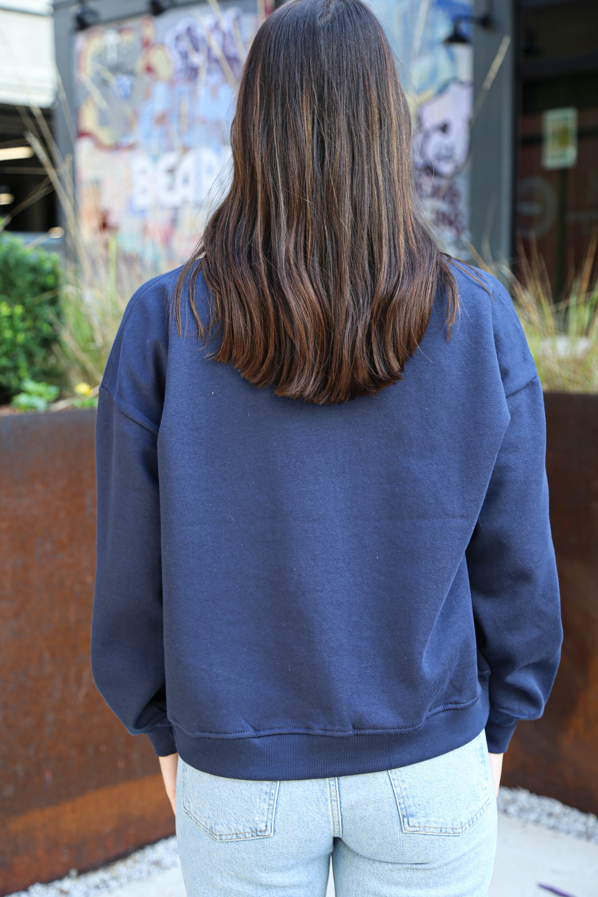 Autumn Relaxed Nashville Crewneck [Navy]