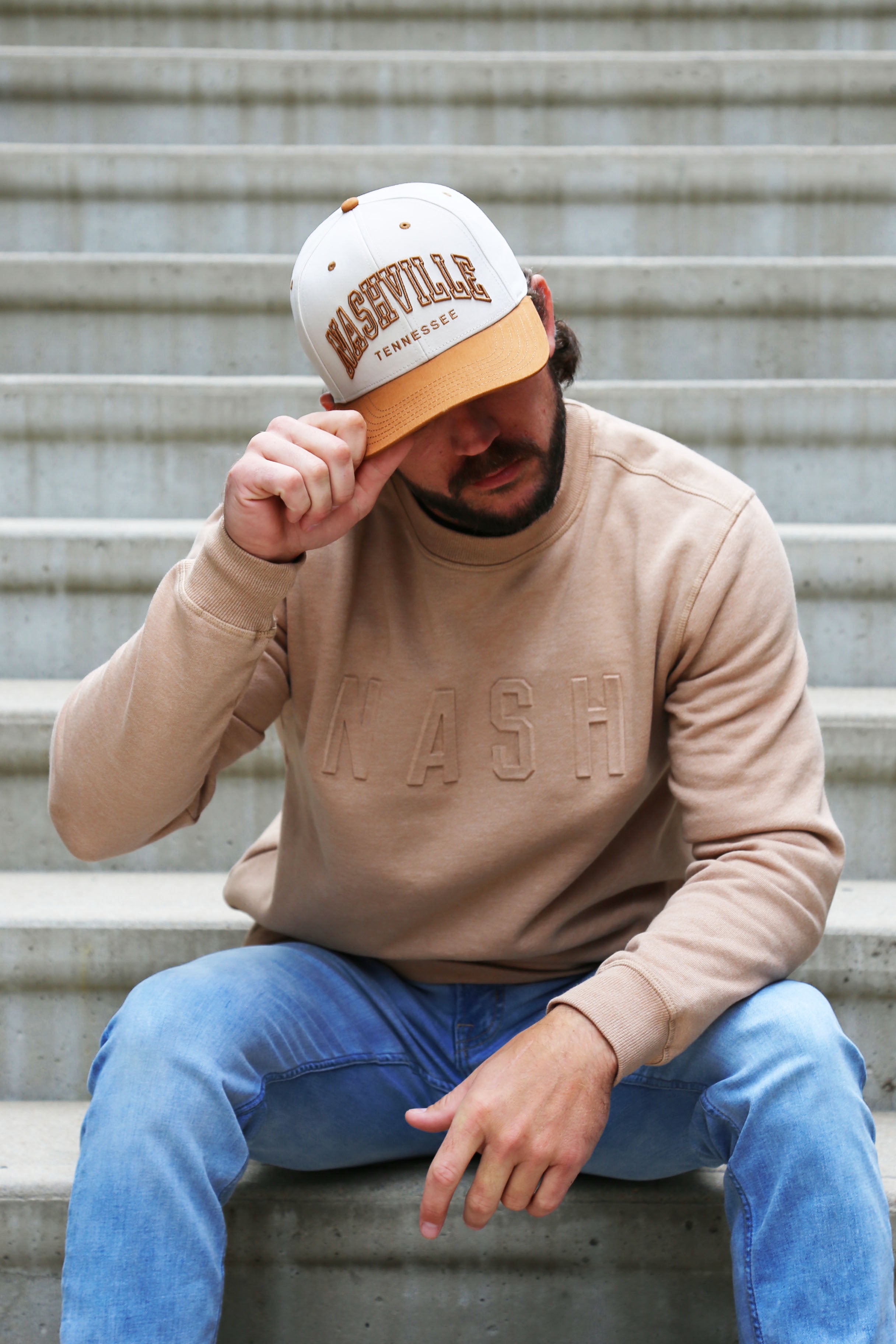 Nashville Two-Tone Snapback [Camel/Cream]