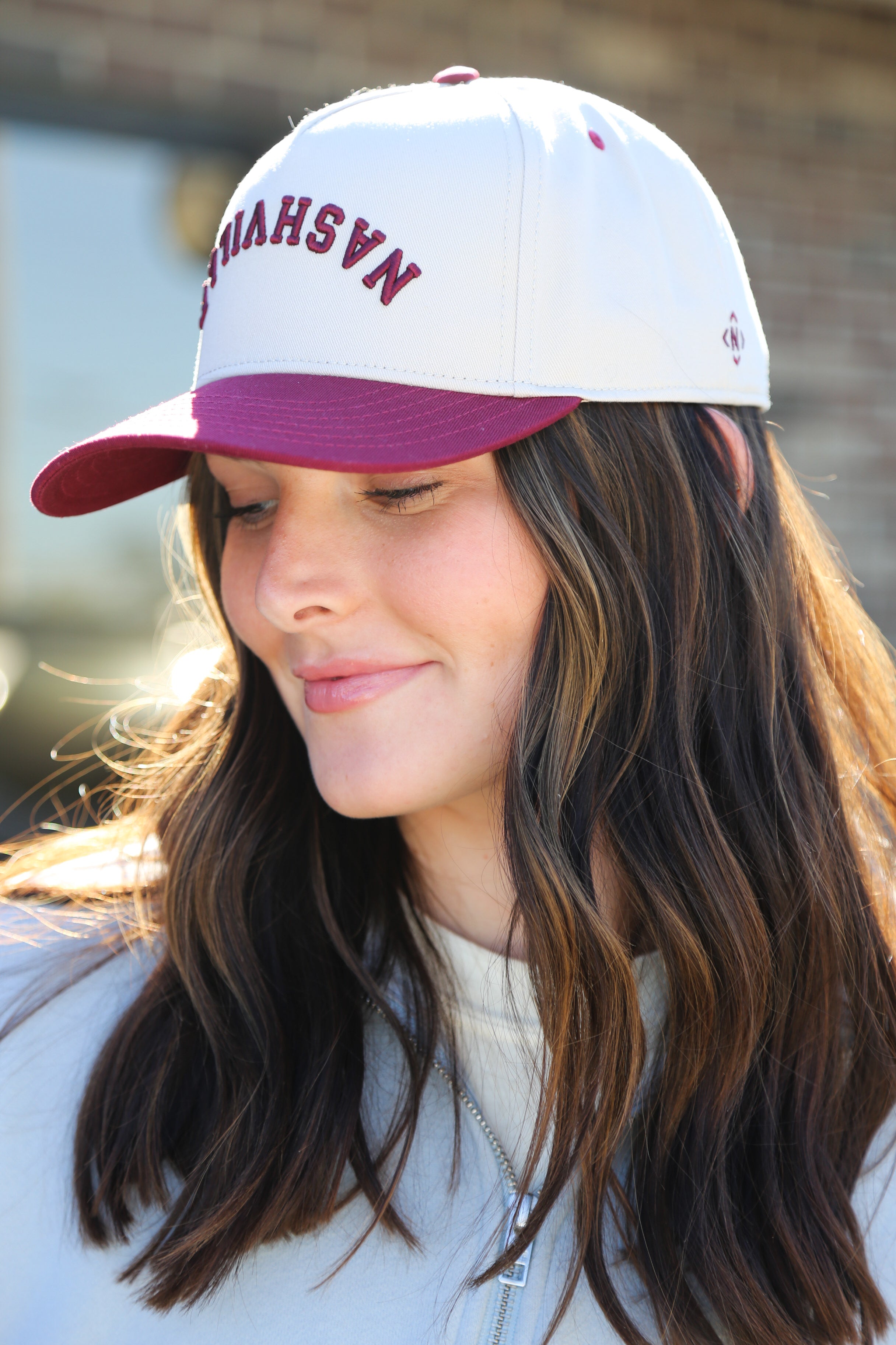 Upside Down Nashville Snapback [Maroon]