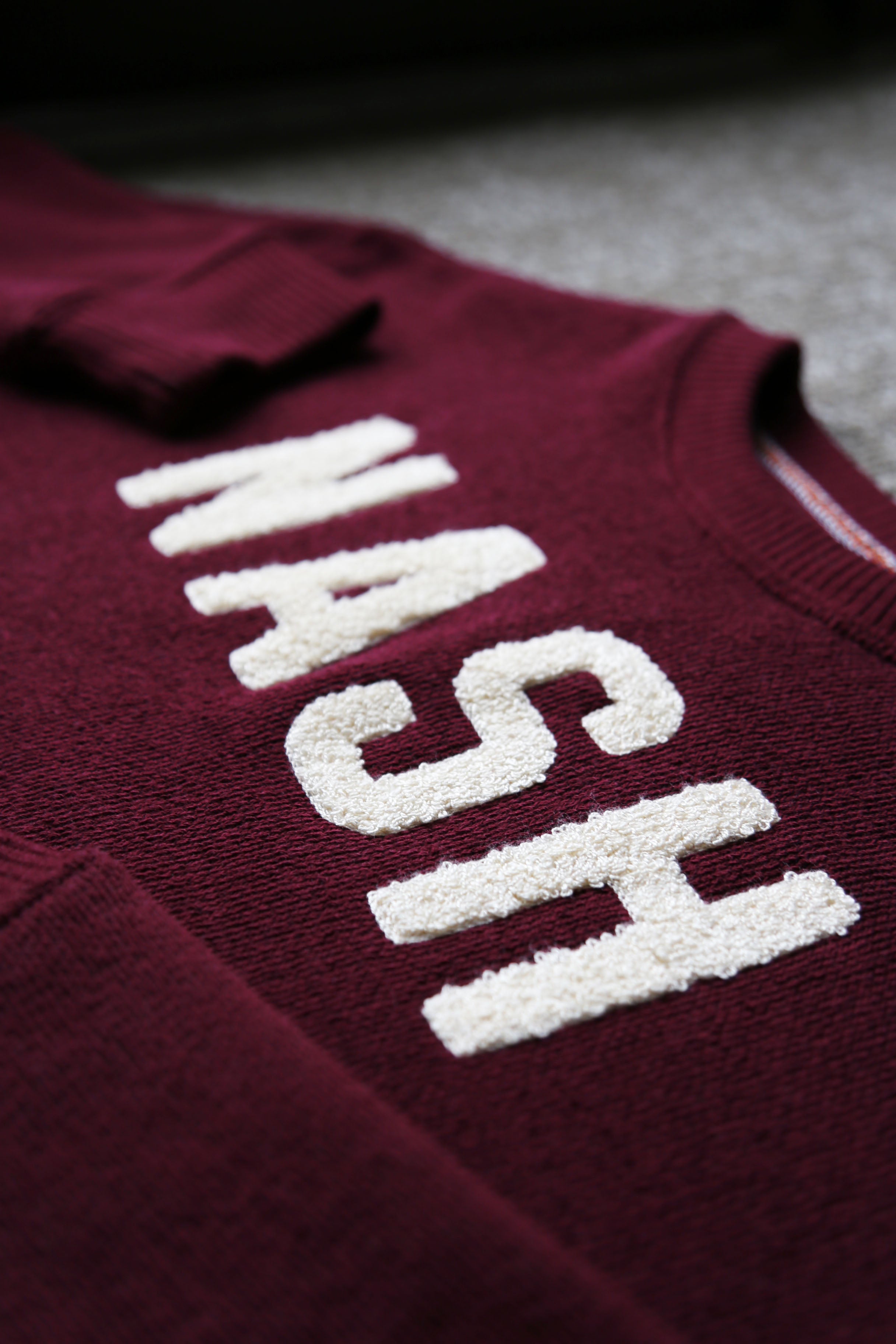 NASH Terry Fleece Crew [Maroon/Ivory]