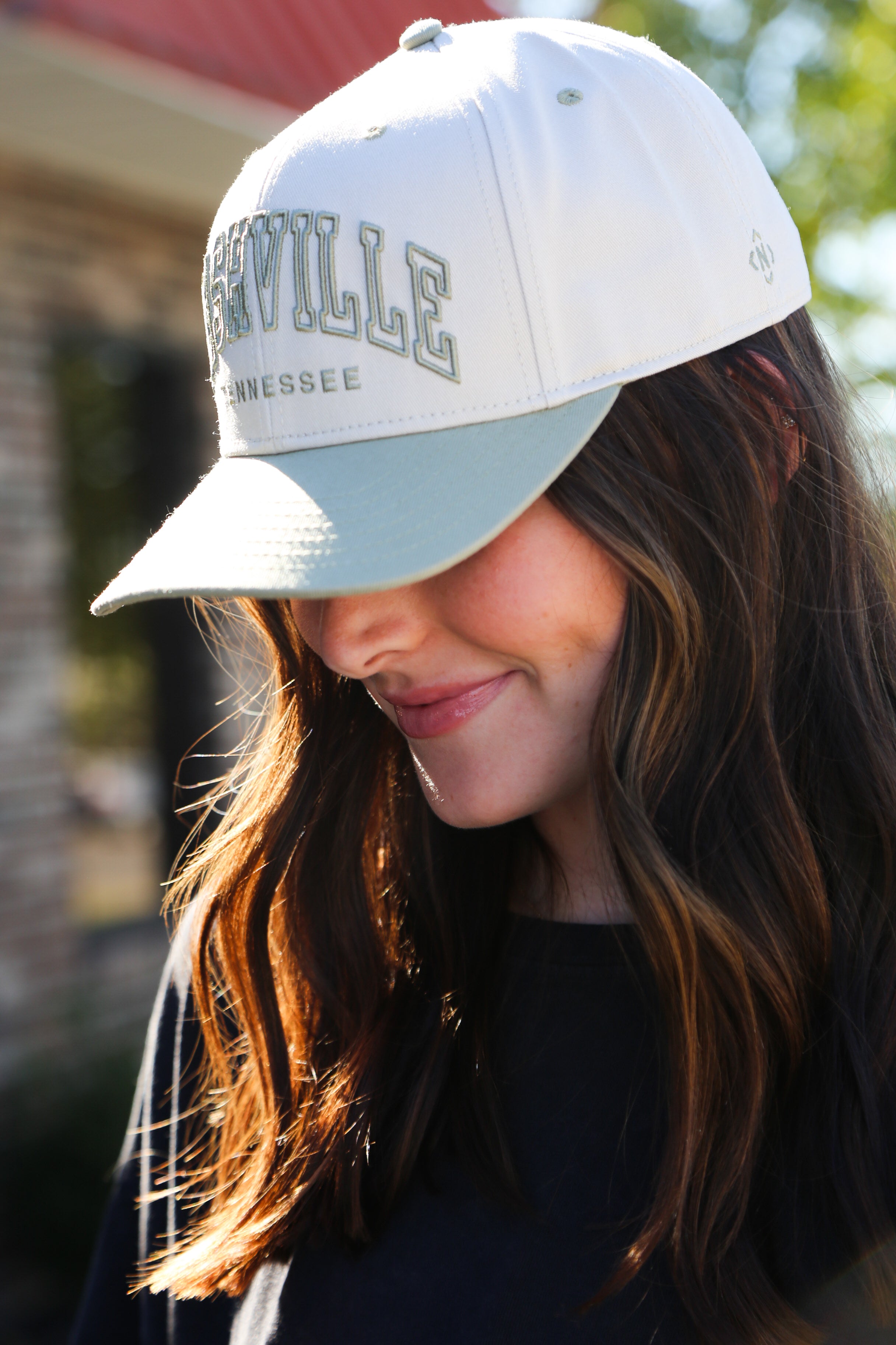 Nashville Two-Tone Collegiate Snapback [Sage/Cream]