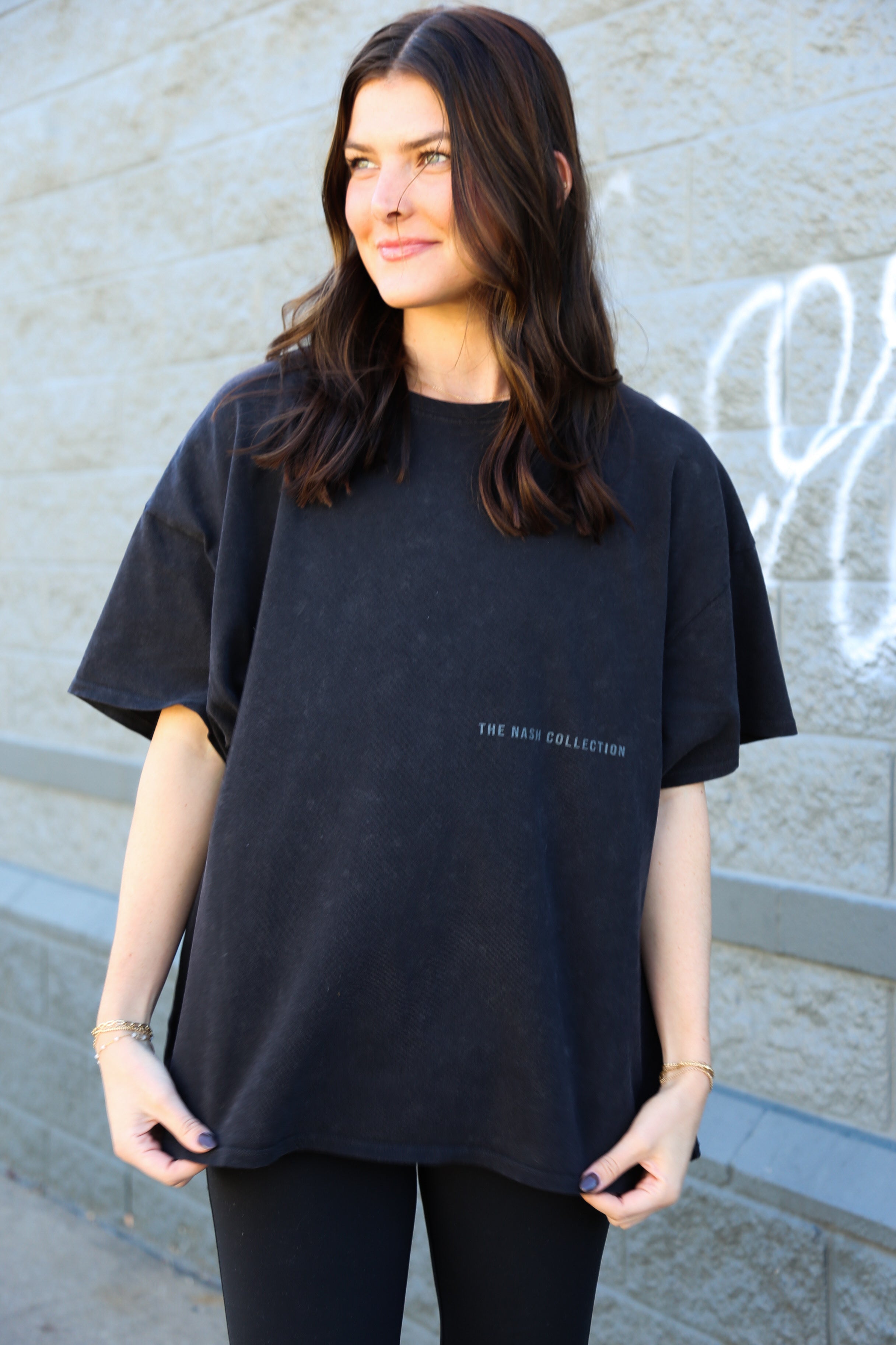 Kacey Oversize Tee [Black]