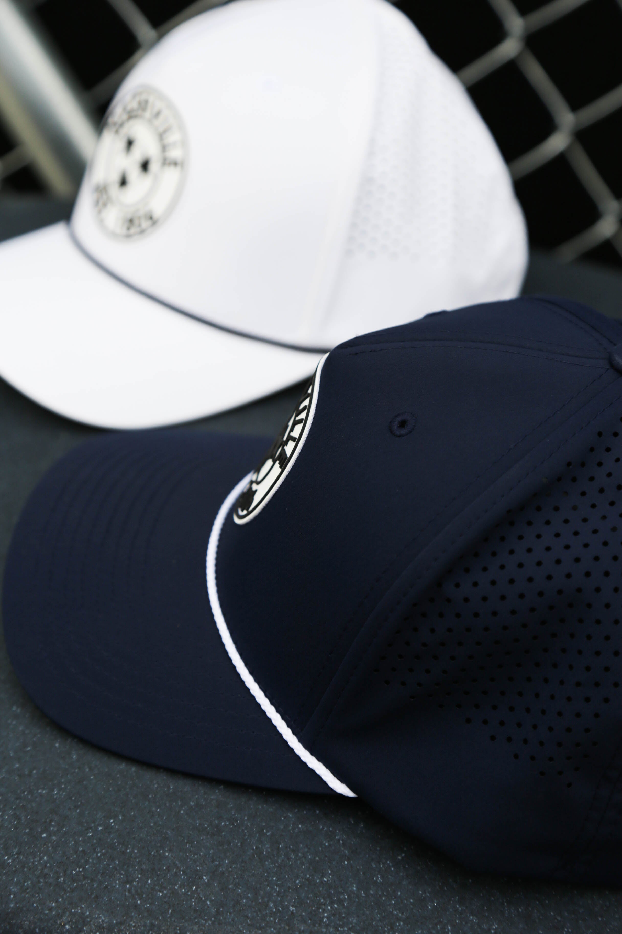 Nashville TriStar Perforated Snapback [Navy]