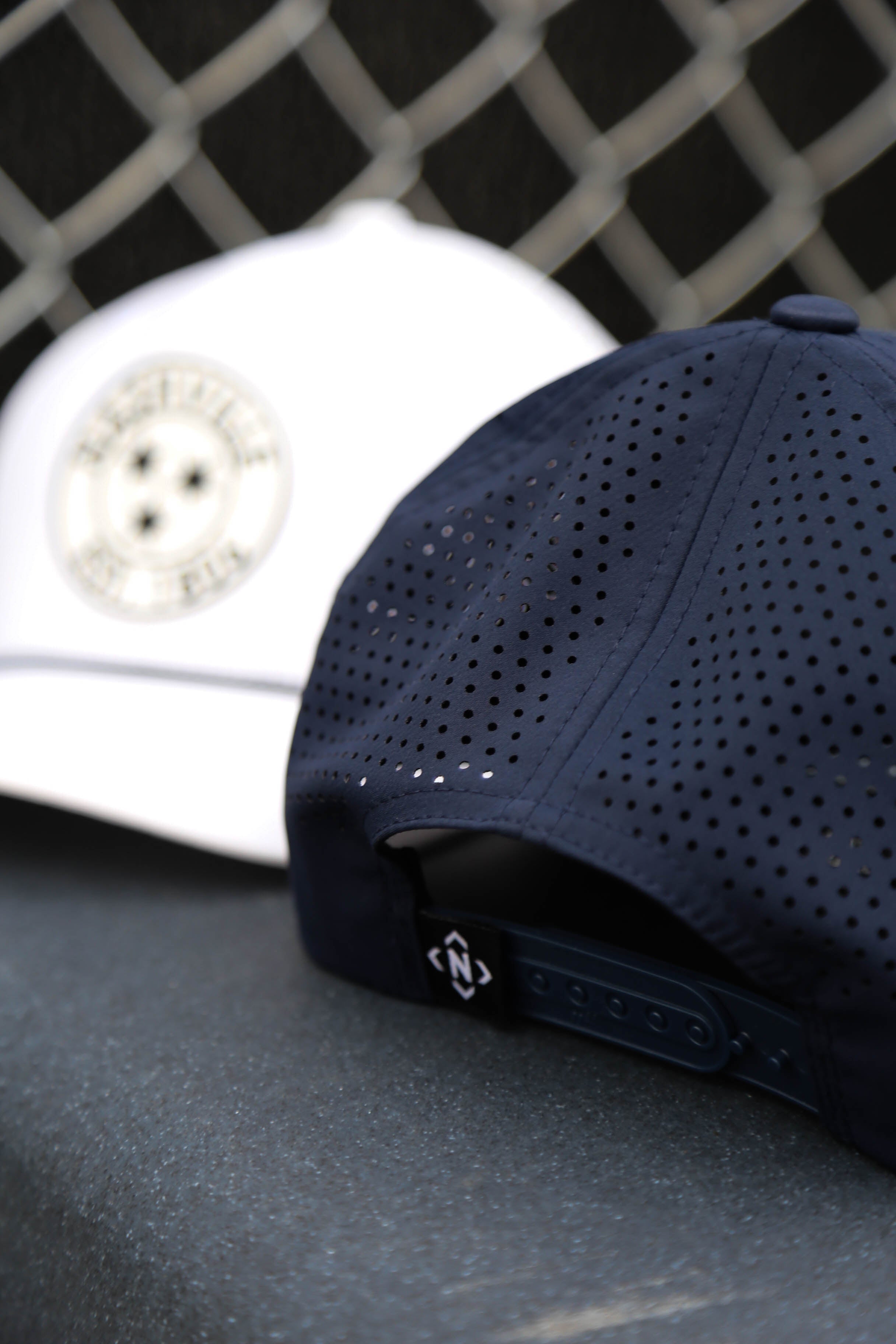 Nashville TriStar Perforated Snapback [Navy]