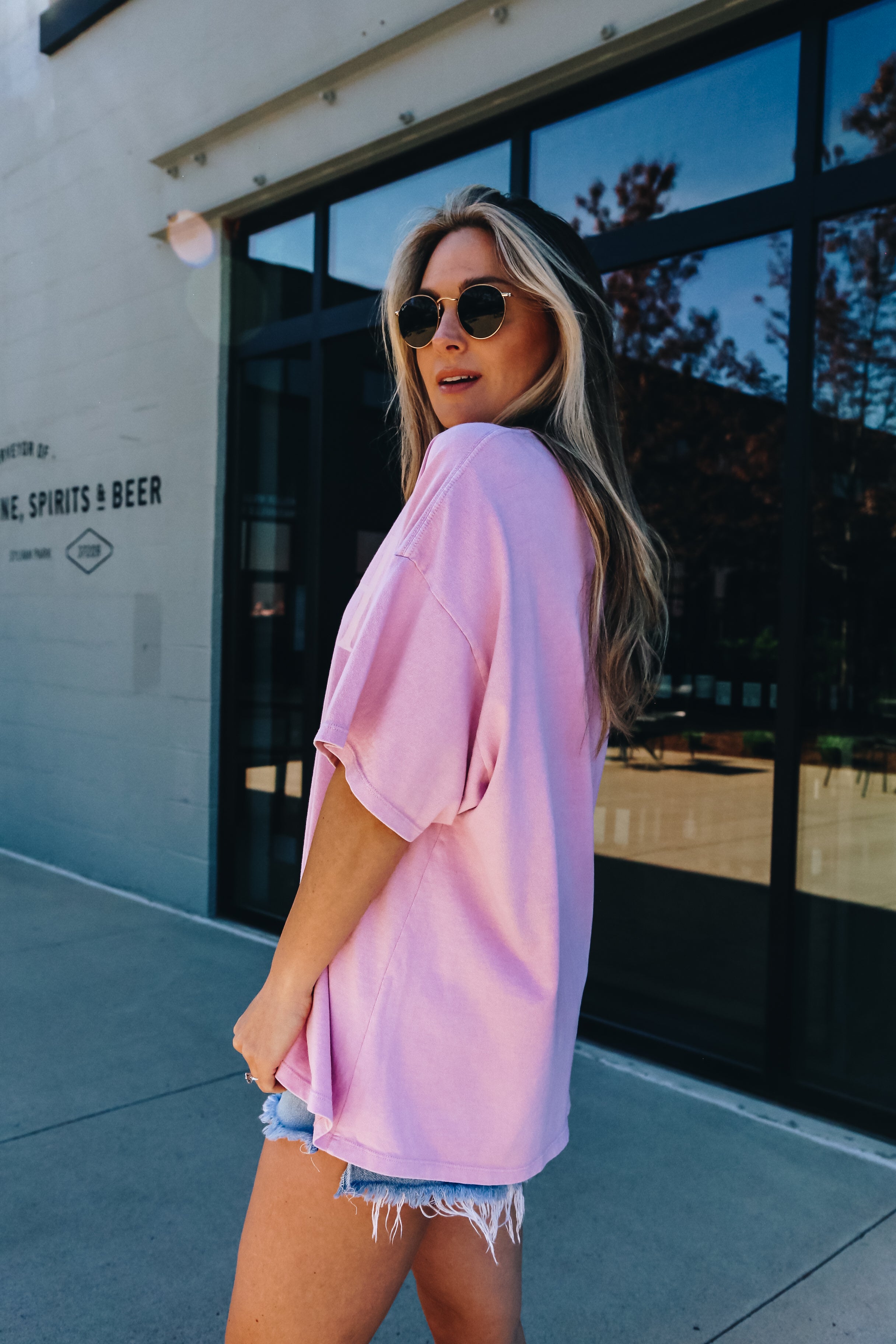 Kacey Oversize Tee [Pink]