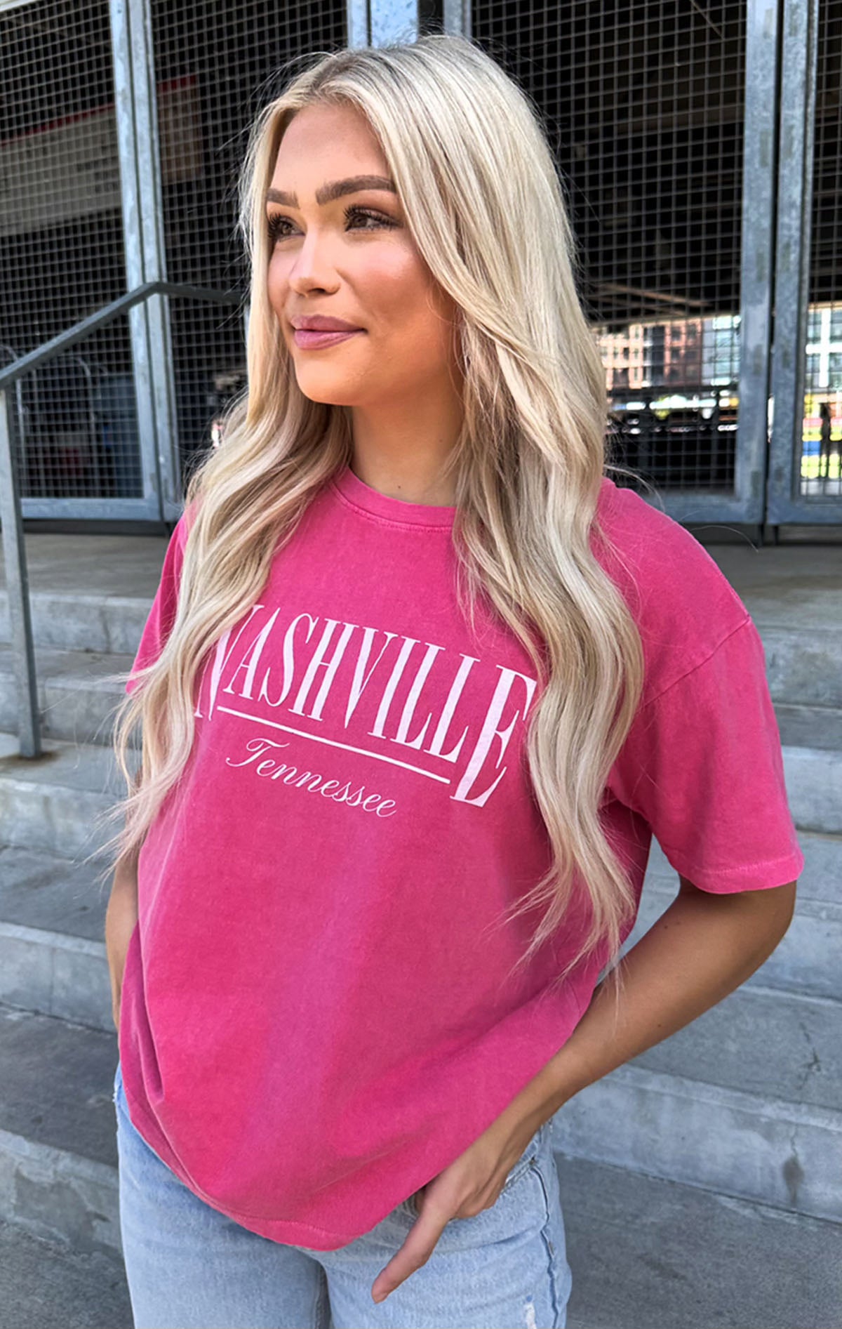 Nashville Everyday Tee [Raspberry]