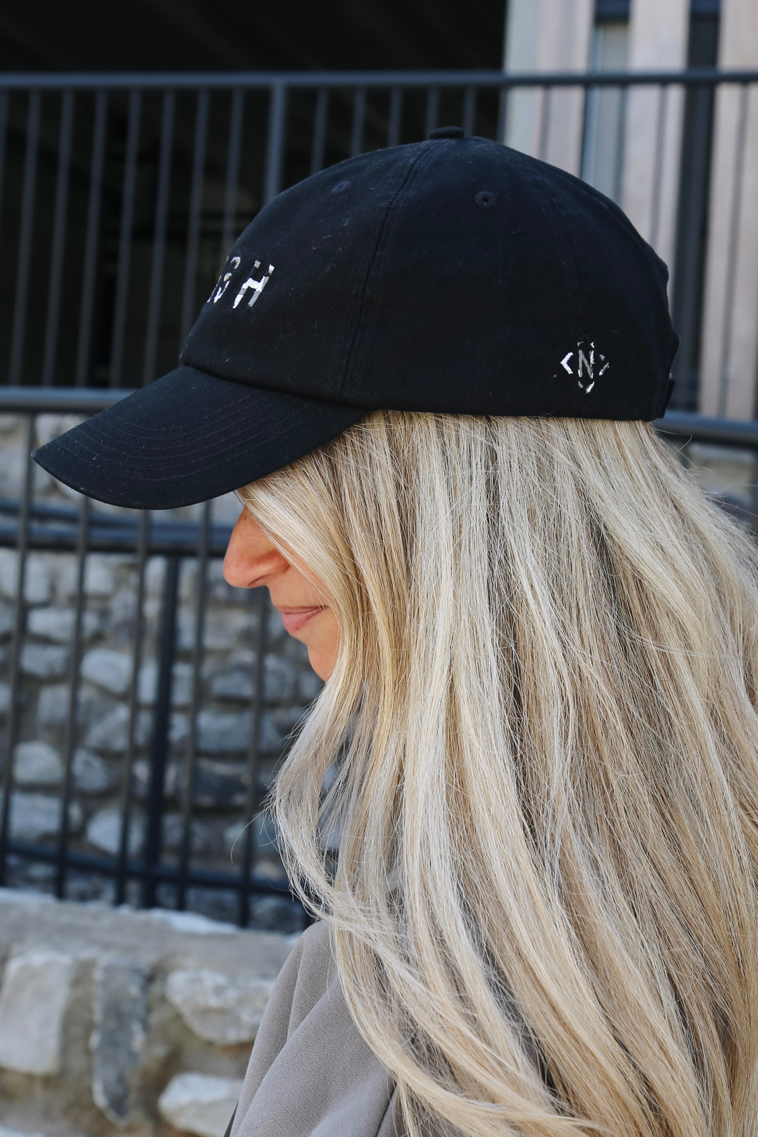 Quinn Camo Ball Cap [Black]