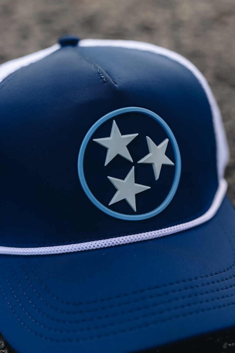 Neoprene Rope TriStar Trucker  [Navy/White/Blue]