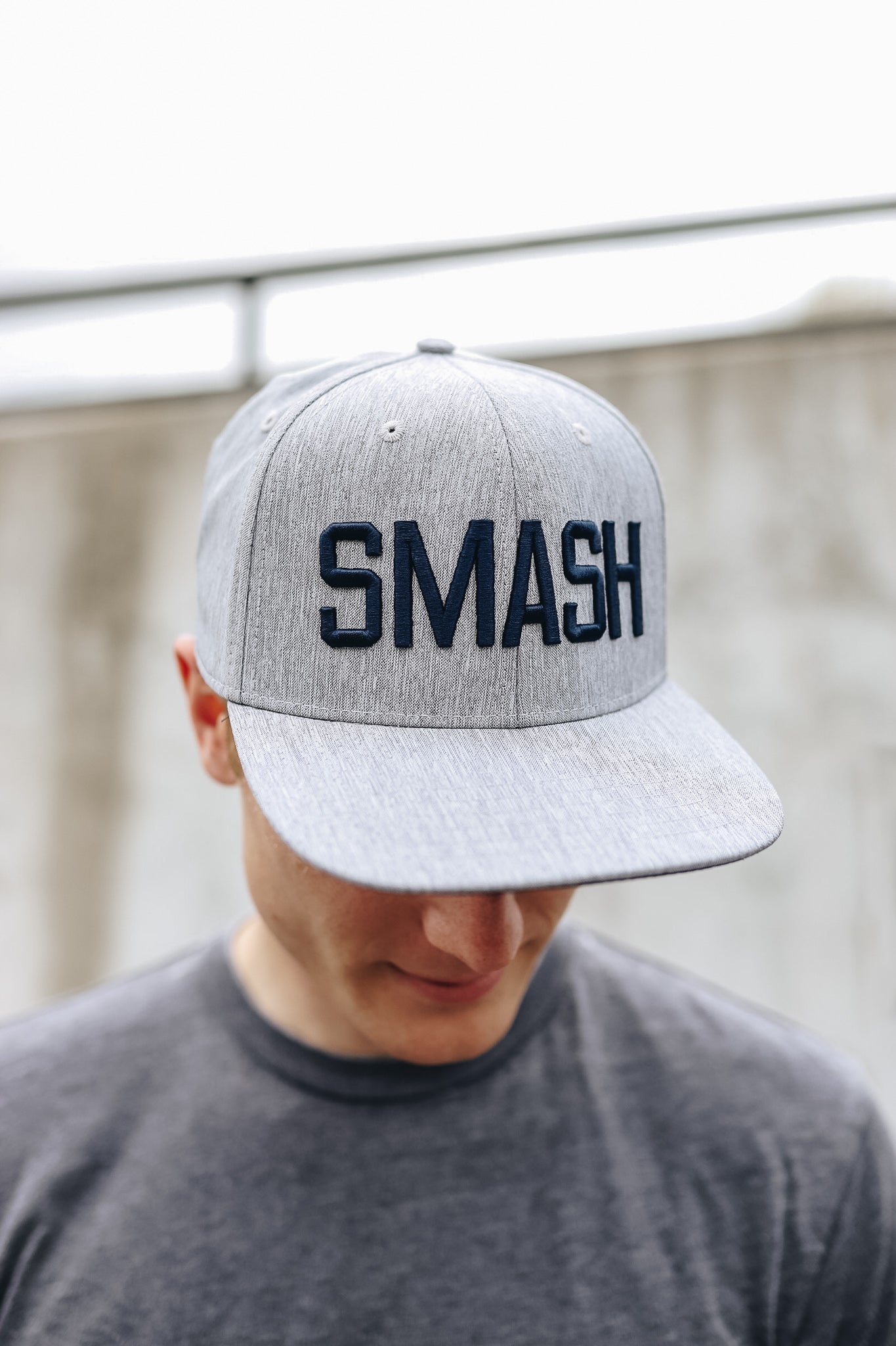 SMASH Flat Bill [Heather Gray/Navy]