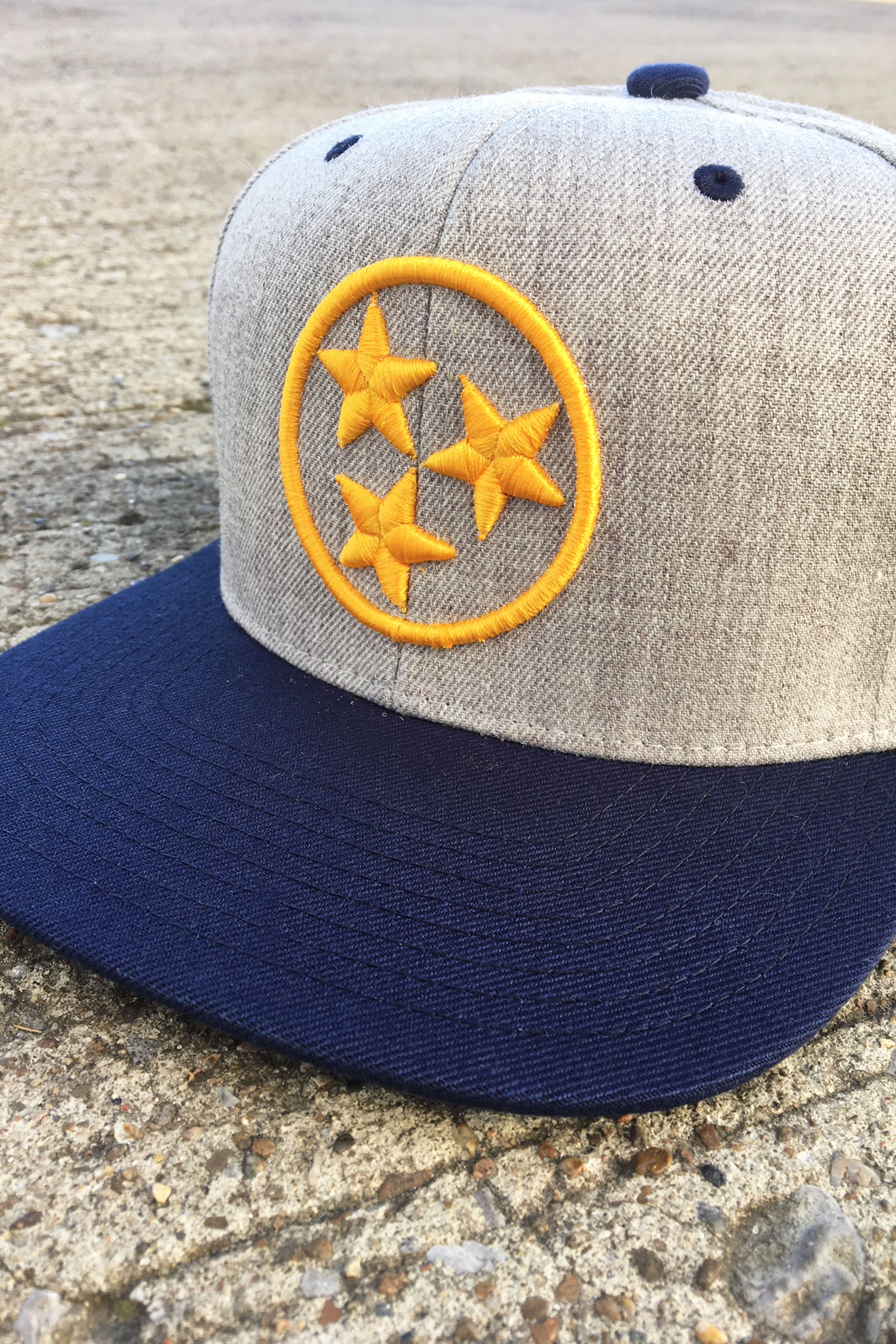 TriStar Classic Flat Bill [Heather/Navy/Gold]