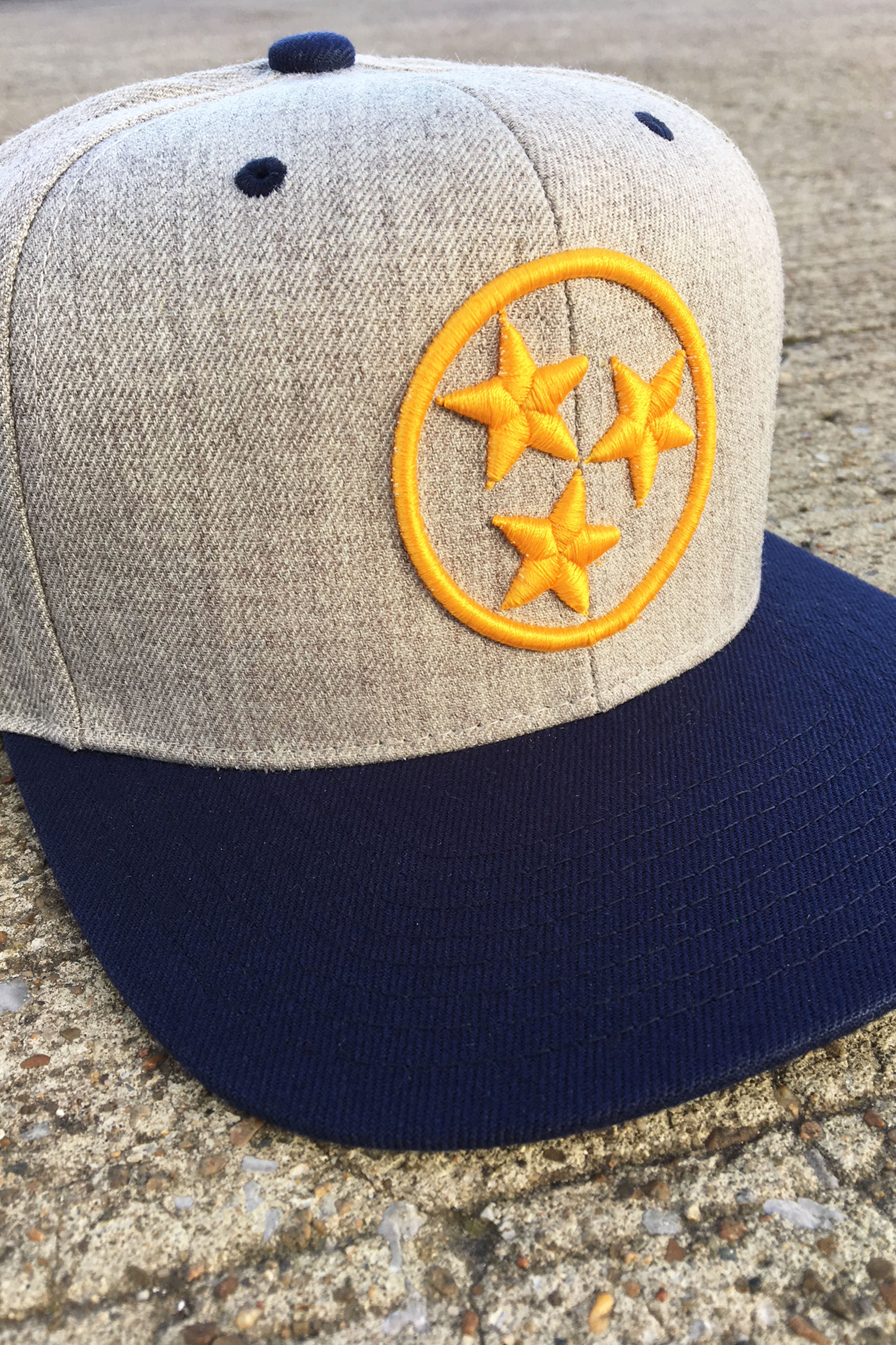 TriStar Classic Flat Bill [Heather/Navy/Gold]